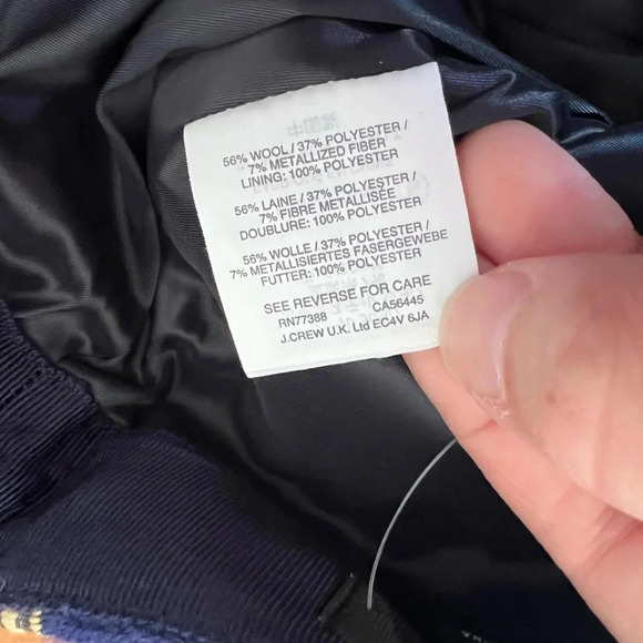 J. Crew Pencil Skirt Textured Navy & Gold Floral Print | Women’s Size 0 NWT - Picture 5 of 6